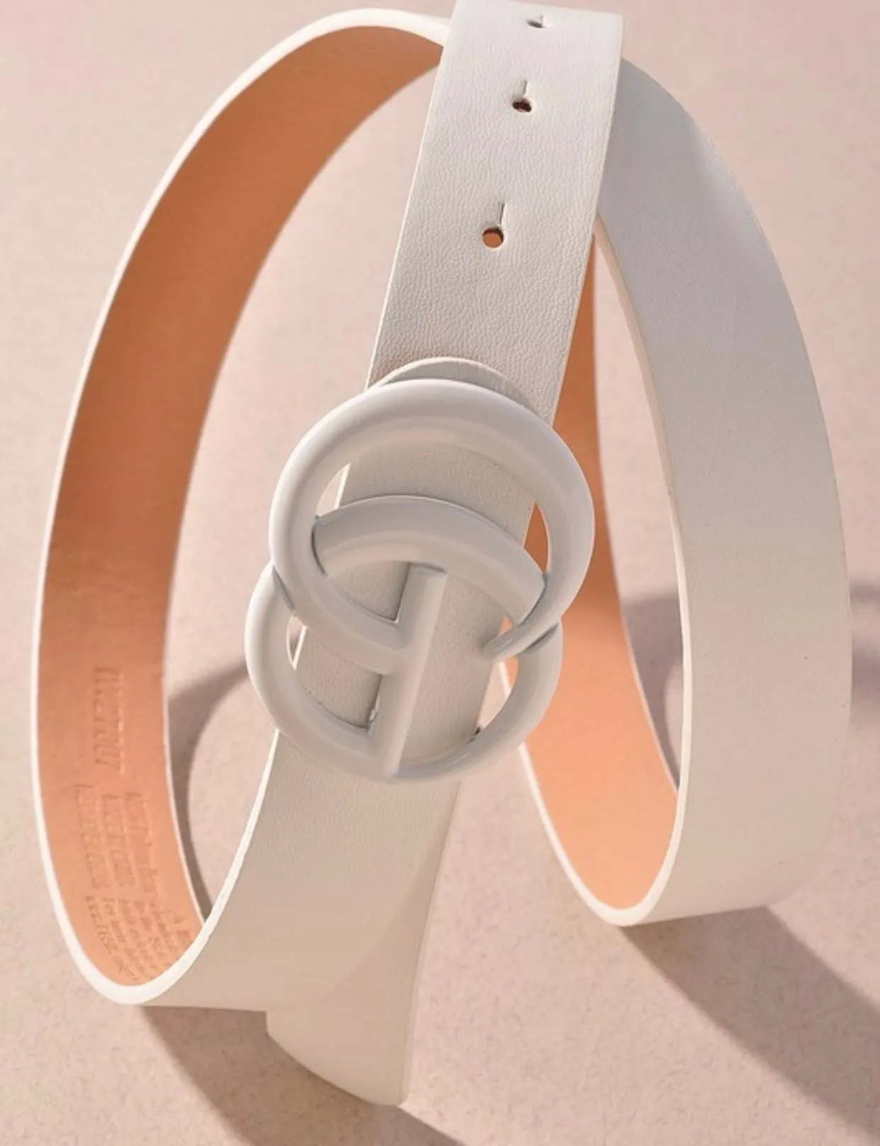 Color Coated Buckle Belts- 4 Colors