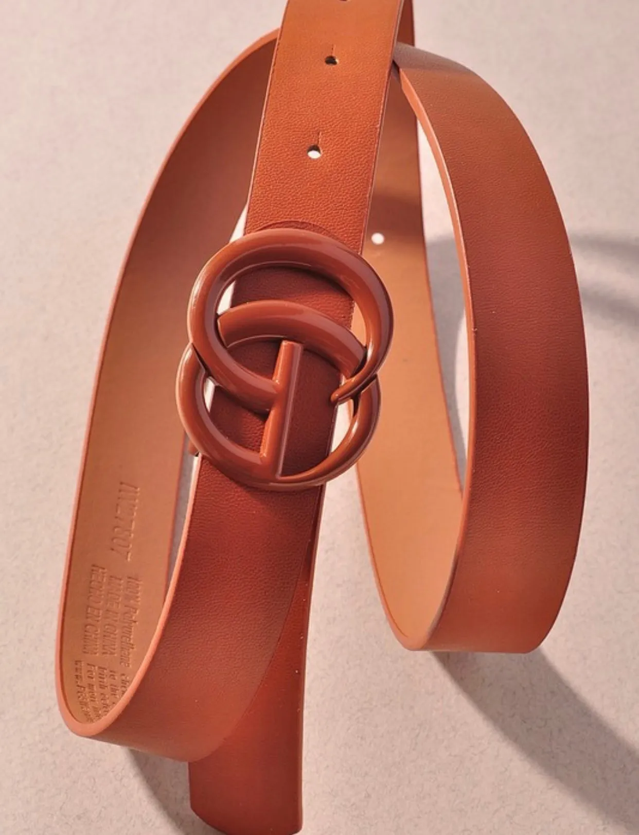 Color Coated Buckle Belts- 4 Colors