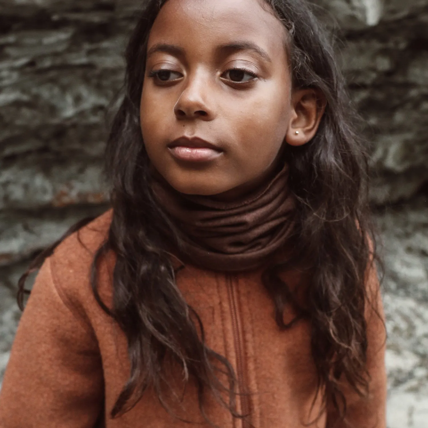Coot Snood - Merino Wool & Silk - Squirrel