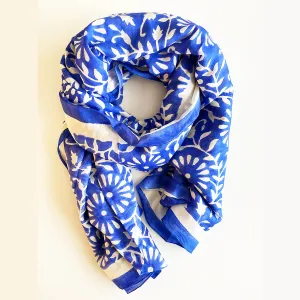 Cotton Silk Scarf | Blooms Royal