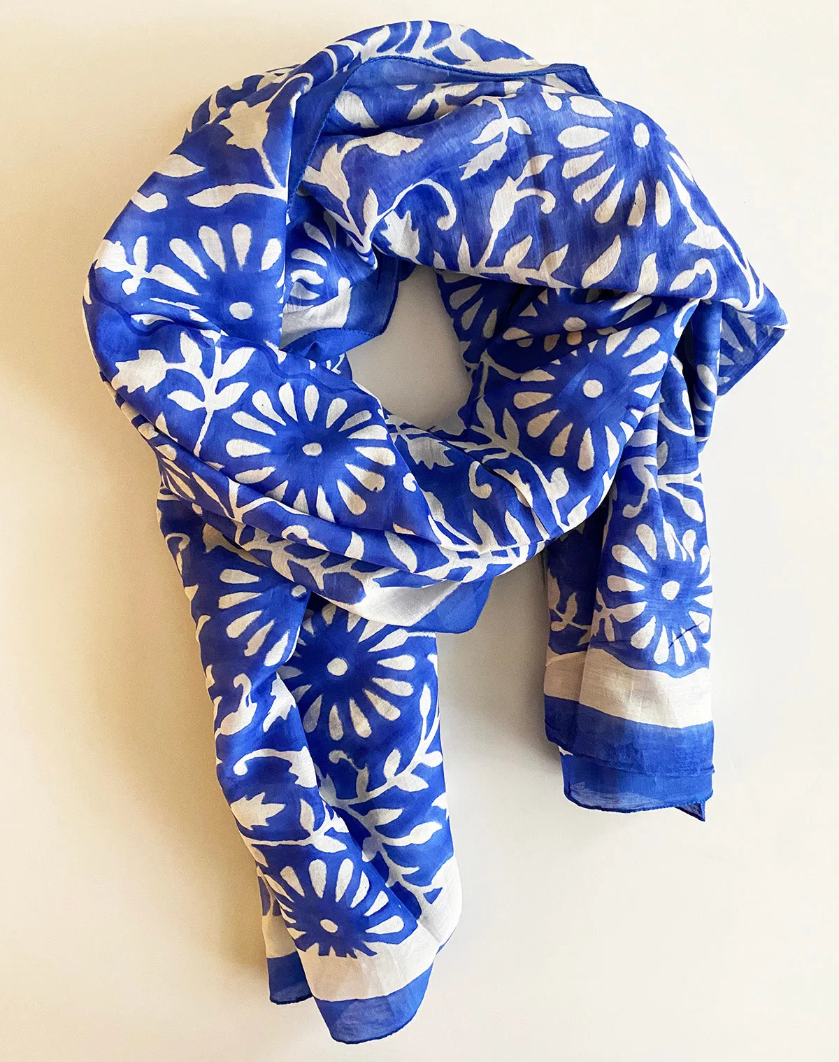 Cotton Silk Scarf | Blooms Royal