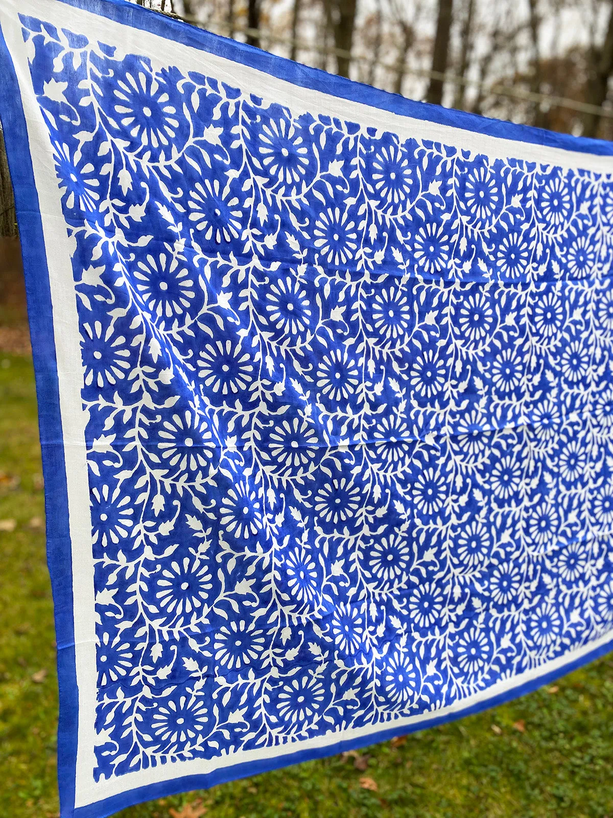Cotton Silk Scarf | Blooms Royal