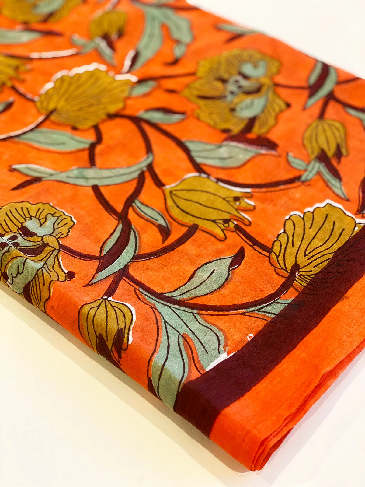 Cotton Silk Scarf | Geranium