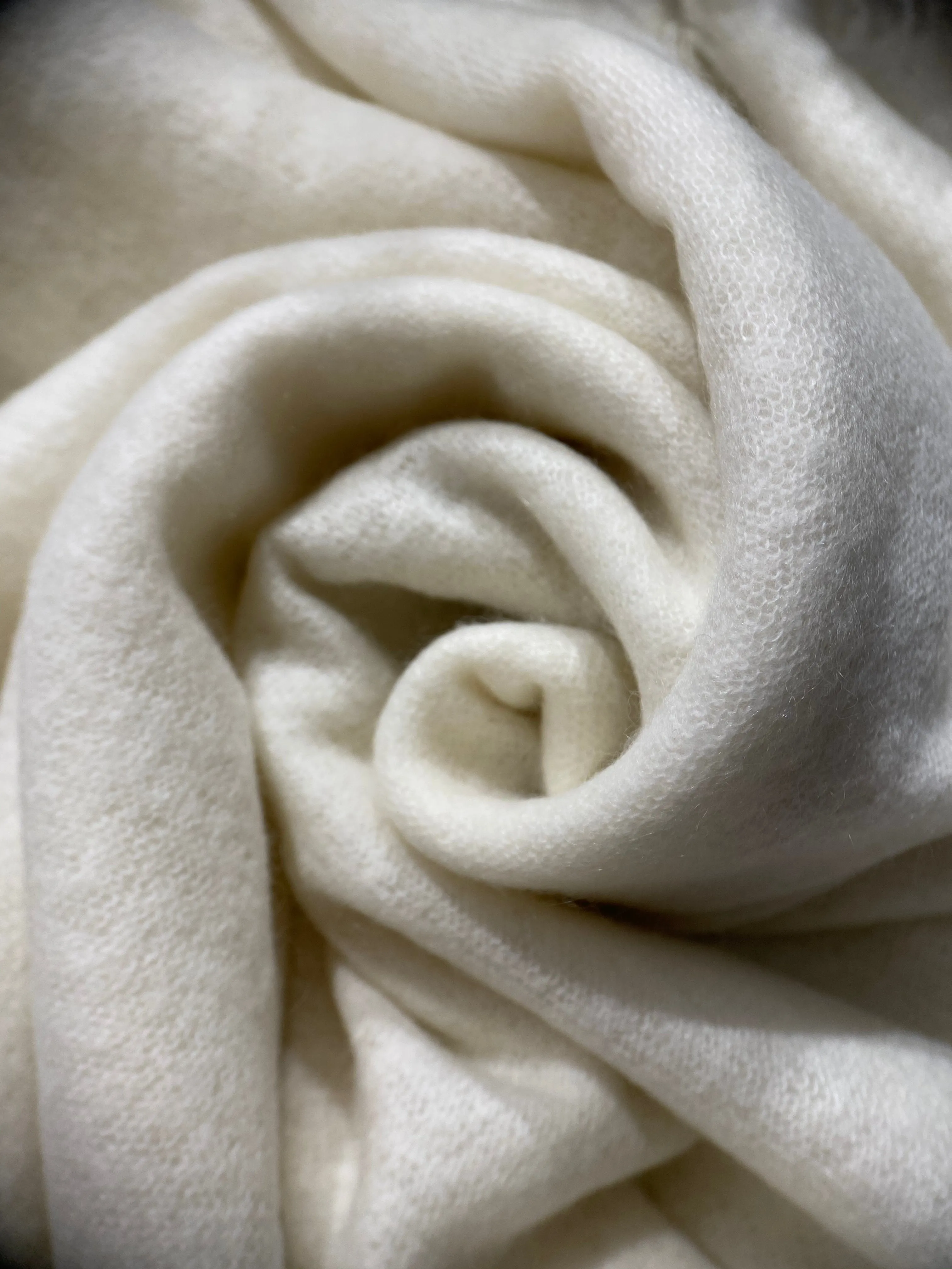Cozy Pashmina Knit Scarf - Ivory