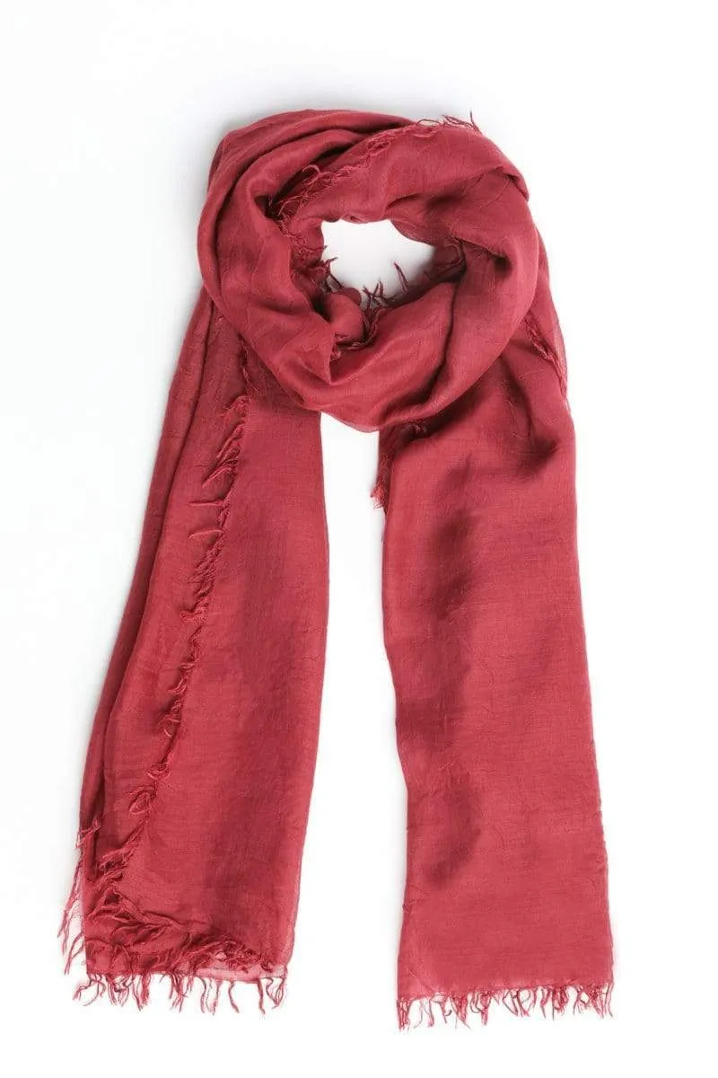 Crinkled Lyocell Lightweight Scarf