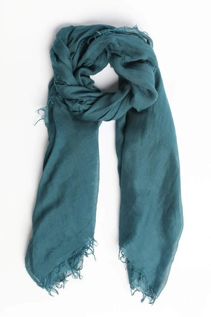 Crinkled Lyocell Lightweight Scarf