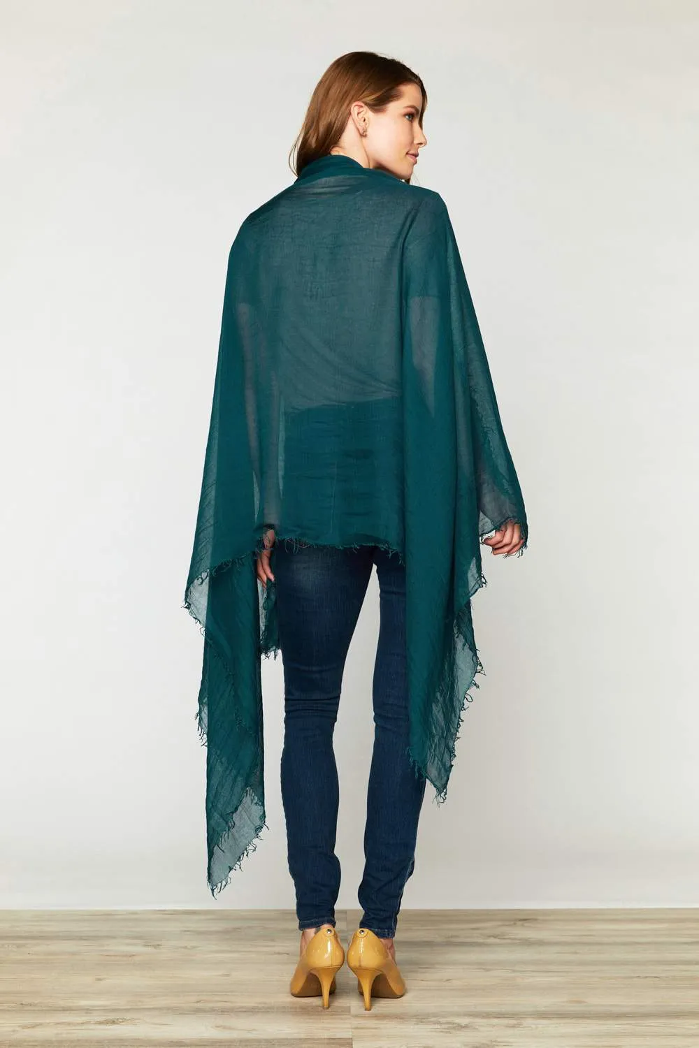 Crinkled Lyocell Lightweight Scarf