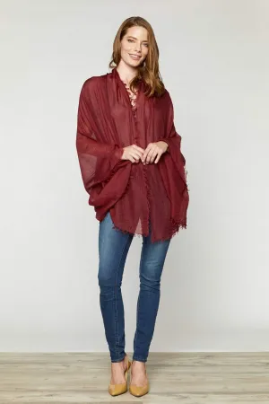 Crinkled Lyocell Lightweight Scarf