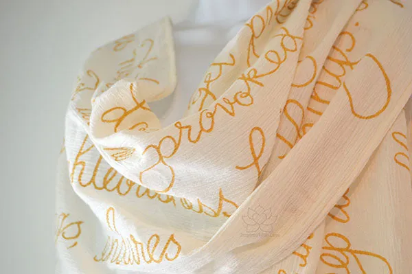 Custom Love is Patient, Love Never Fails 1 Corinthians 13:4-8 Scarf (Made To Order)