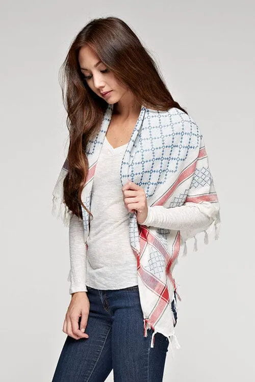 Dede Geometric Square Scarf