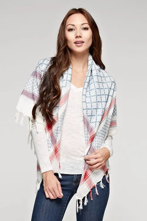 Dede Geometric Square Scarf