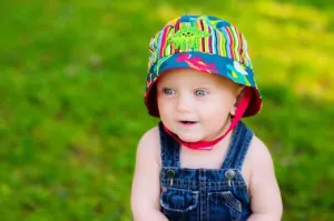 Dino Dude Sun Hat with Green Dinosaur