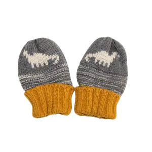 Dino Knitted Mittens