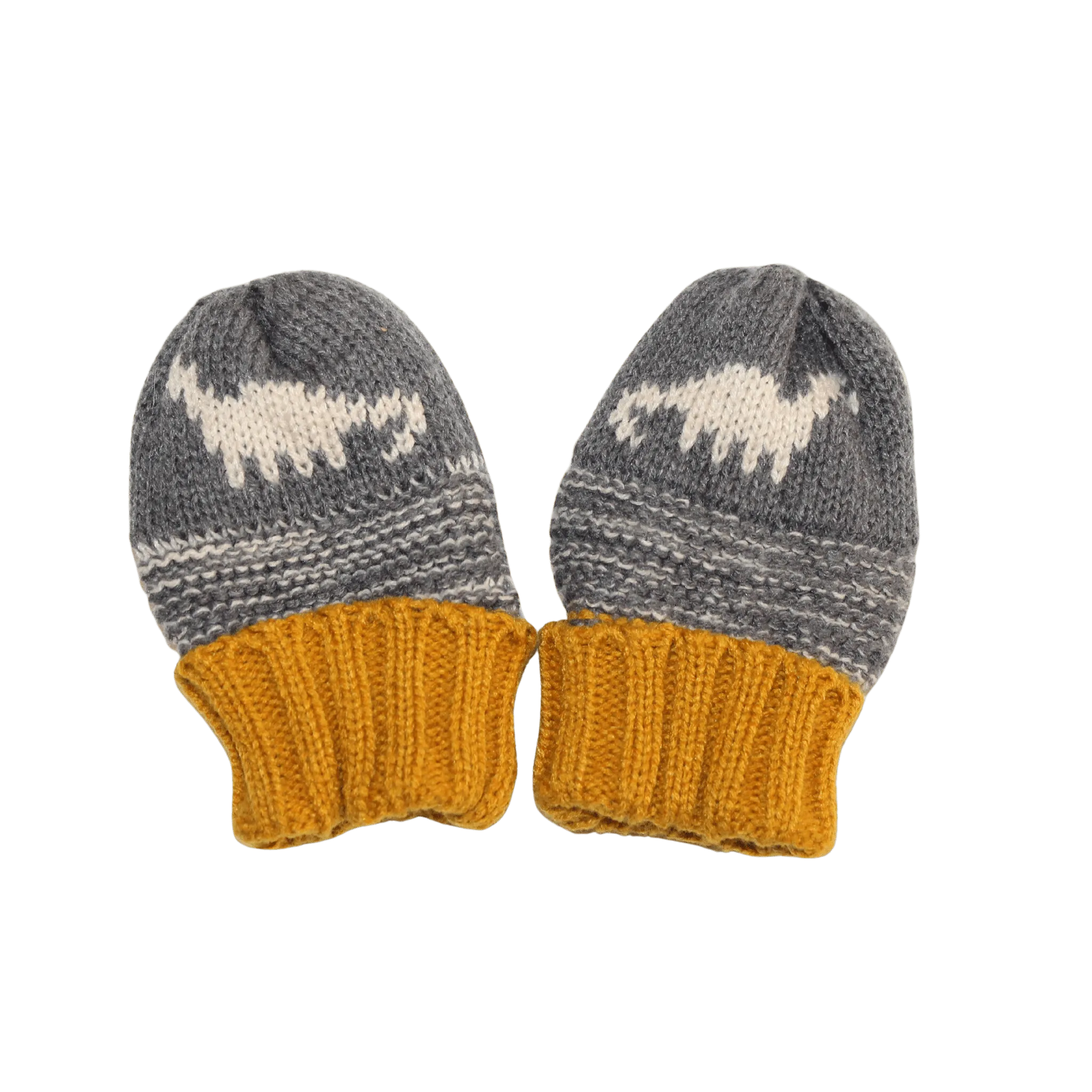 Dino Knitted Mittens