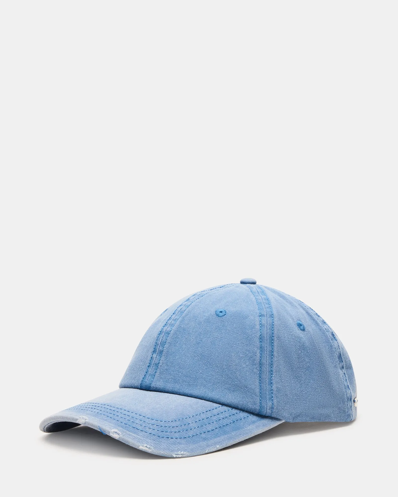 DISTRESSED BASEBALL CAP DENIM FABRIC