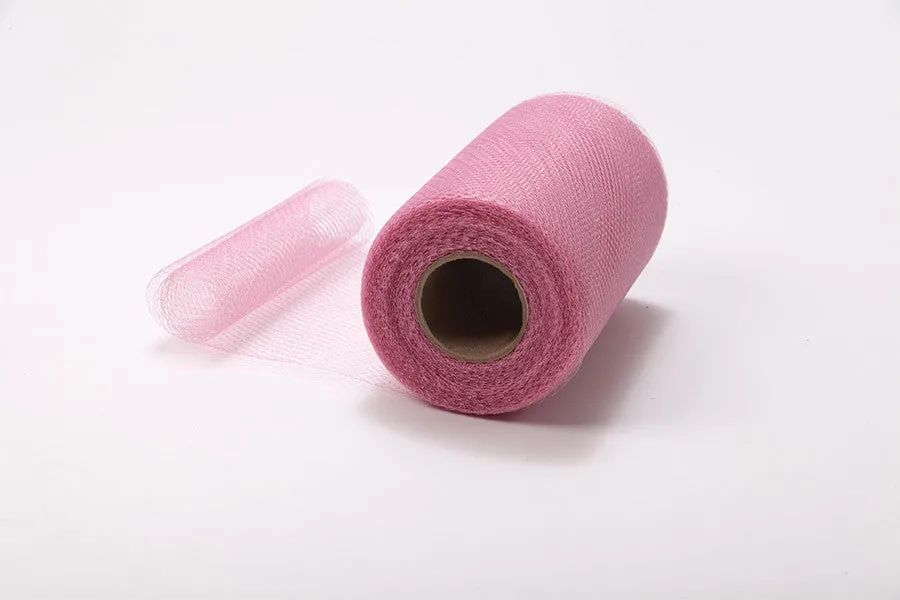 Dusty Rose Pink Nylon Netting Fabric