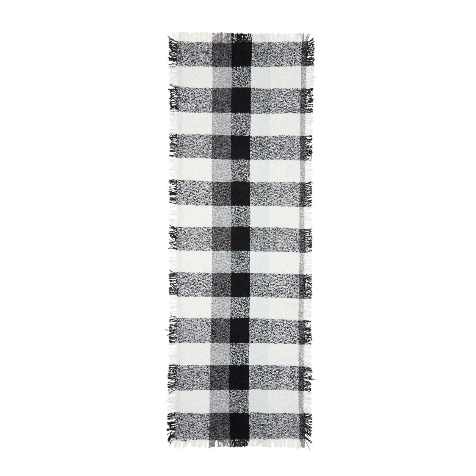 Echo Women's Lightweight Fringe Rectangle Check Scarf