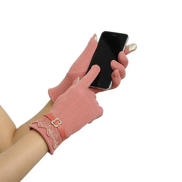 Elegant Fleece Lined Touchscreen Gloves - 6 Colors