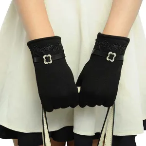 Elegant Fleece Lined Touchscreen Gloves - 6 Colors