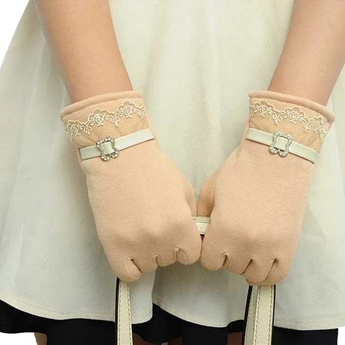 Elegant Fleece Lined Touchscreen Gloves - 6 Colors
