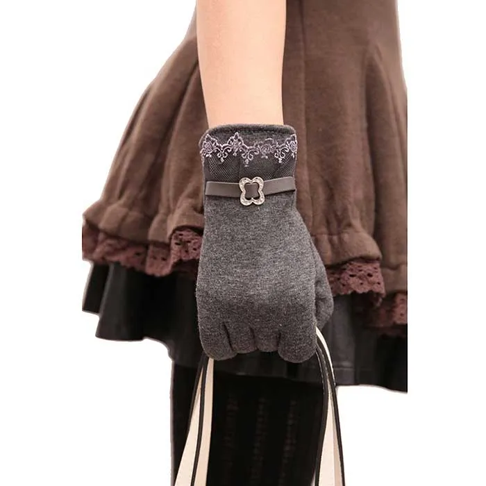 Elegant Fleece Lined Touchscreen Gloves - 6 Colors