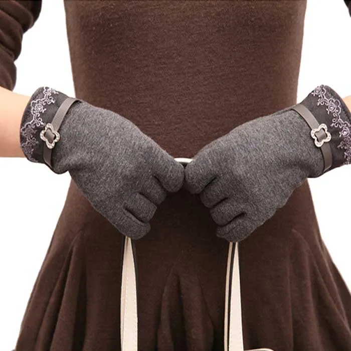 Elegant Fleece Lined Touchscreen Gloves - 6 Colors