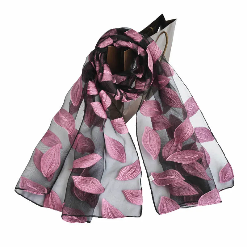 Ethnic Flower Print Long Scarf Shawl Fringed Scarves for Women Ladies Girls 70x180