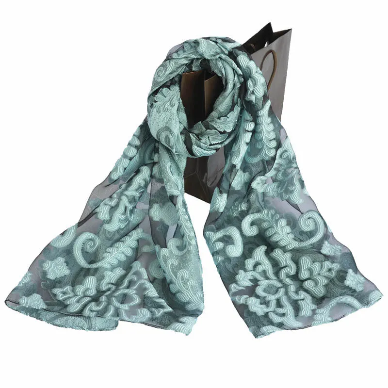 Ethnic Flower Print Long Scarf Shawl Fringed Scarves for Women Ladies Girls 70x180