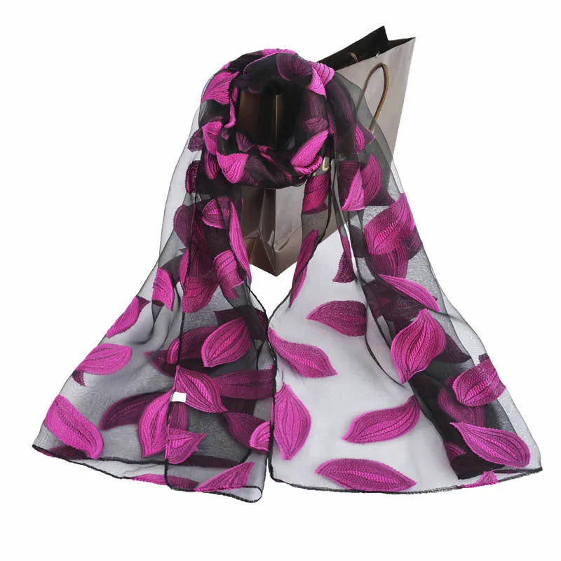 Ethnic Flower Print Long Scarf Shawl Fringed Scarves for Women Ladies Girls 70x180