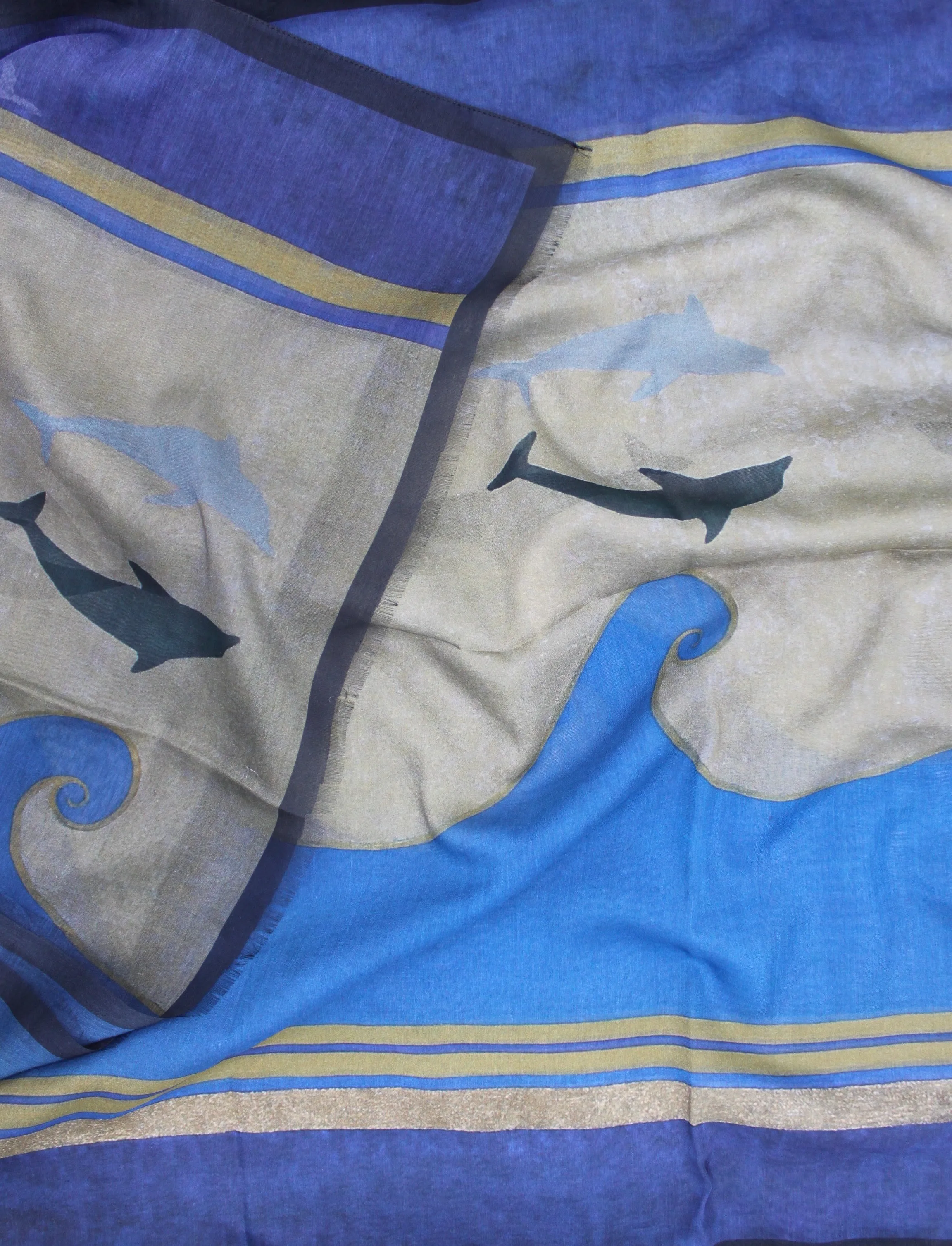 Etruscan Italian Silk Cotton 70 x 180 cm