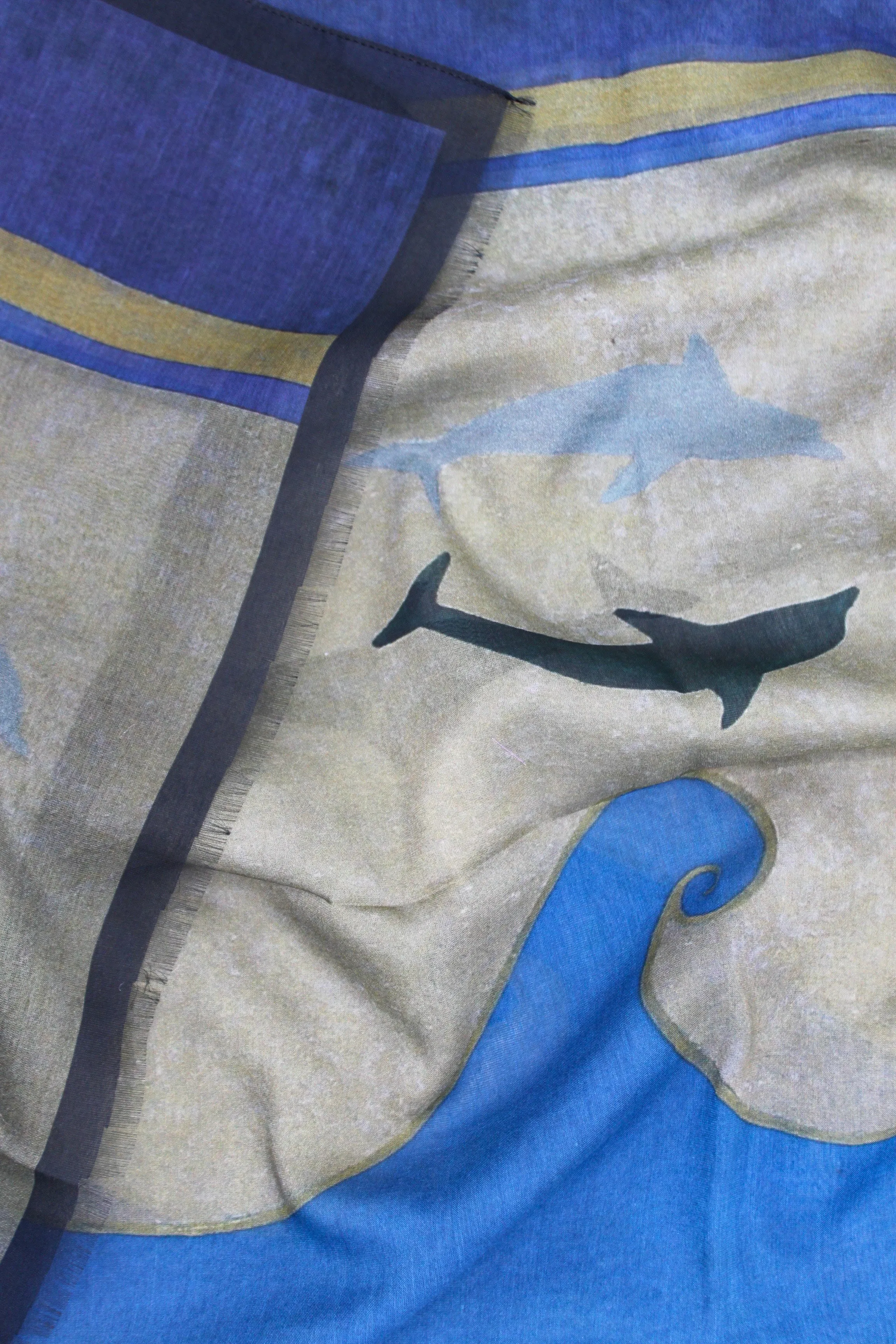 Etruscan Italian Silk Cotton 70 x 180 cm