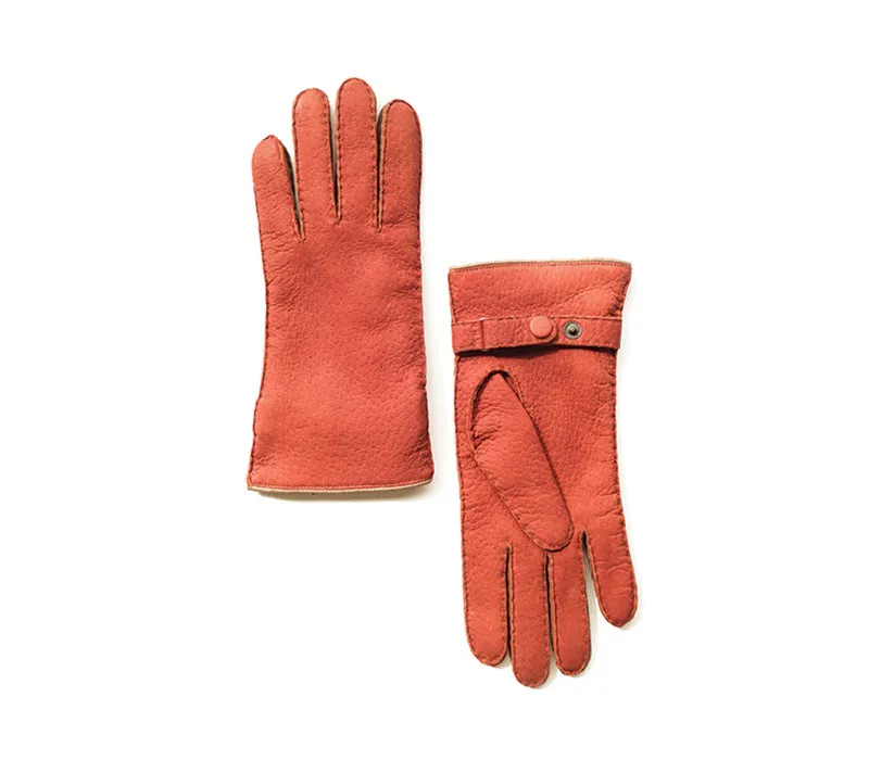Eva - Peccary leather gloves - women