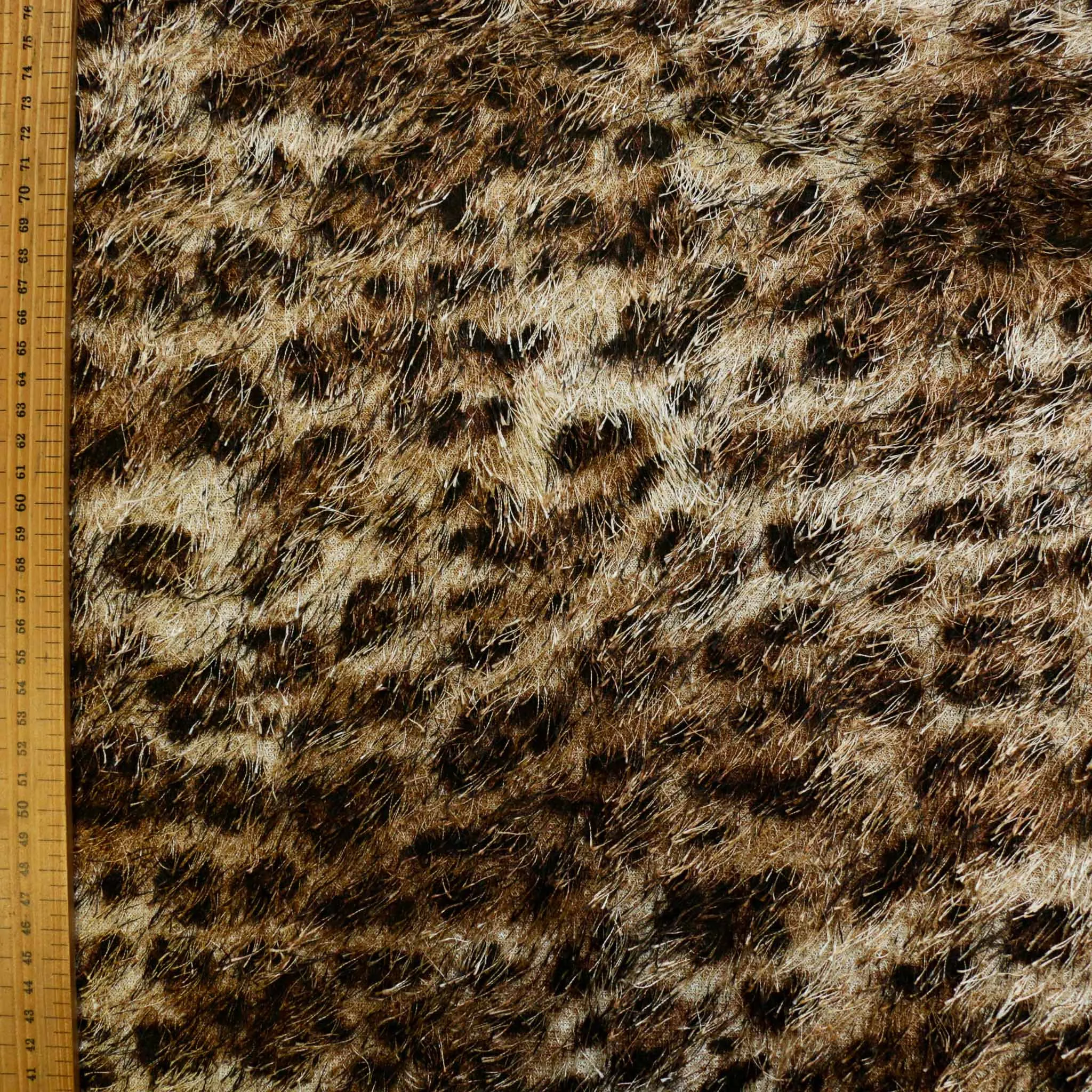 Eyelash Jersey Fabric - Grey and yellow