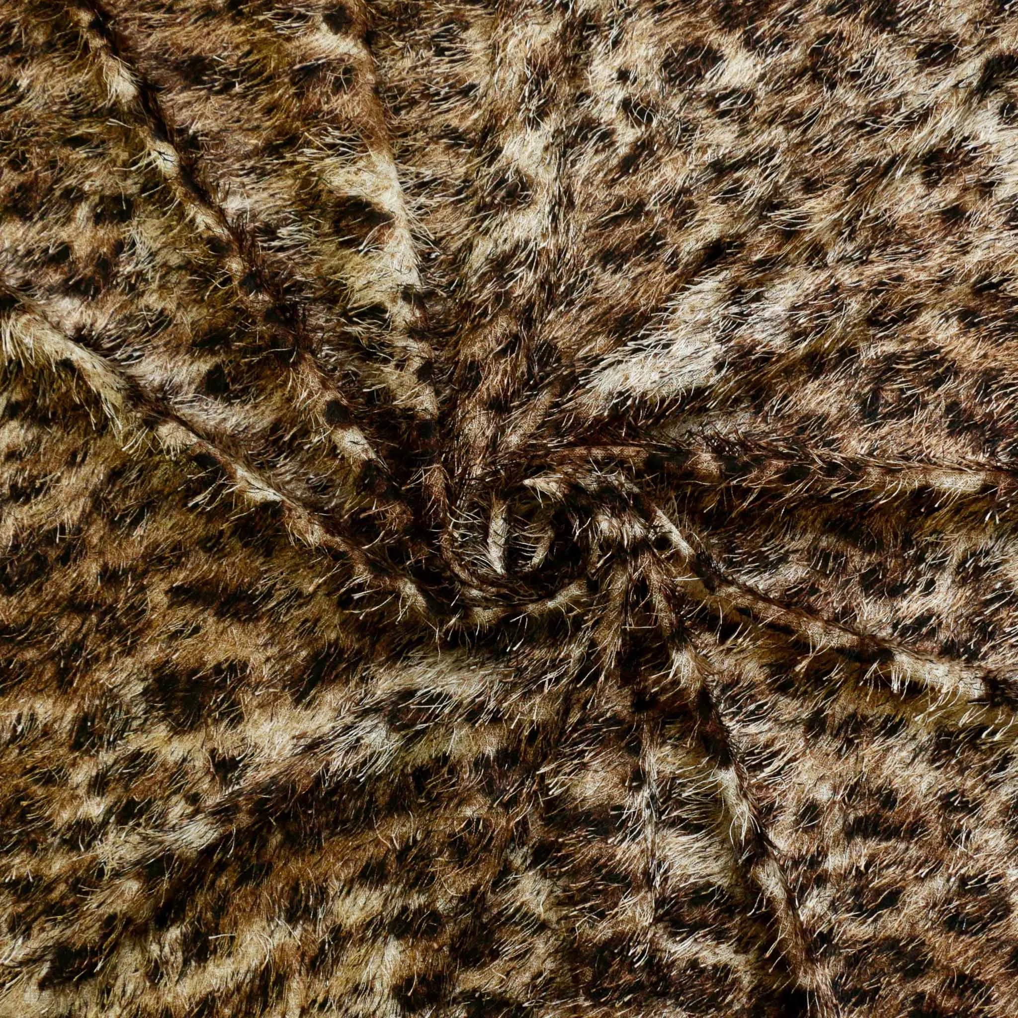 Eyelash Jersey Fabric - Grey and yellow