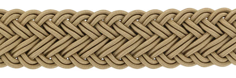 Fiori Di Lusso Beige Braided Belt