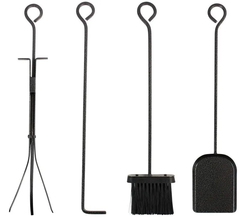 Fireplace Tools Sets 5 Pieces Strength Wrought Iron Indoor Outdoor