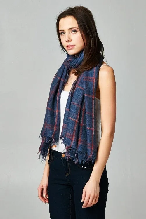 Fireside Windowpane Scarf