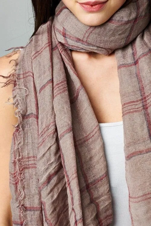 Fireside Windowpane Scarf