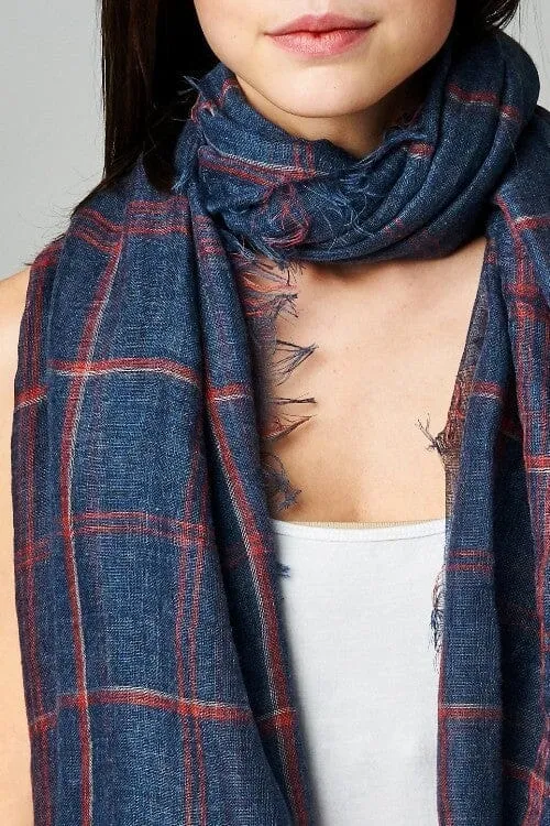 Fireside Windowpane Scarf