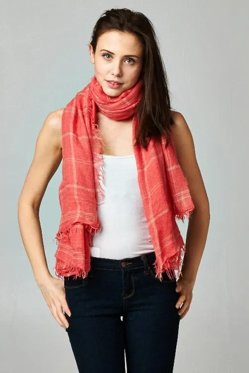 Fireside Windowpane Scarf