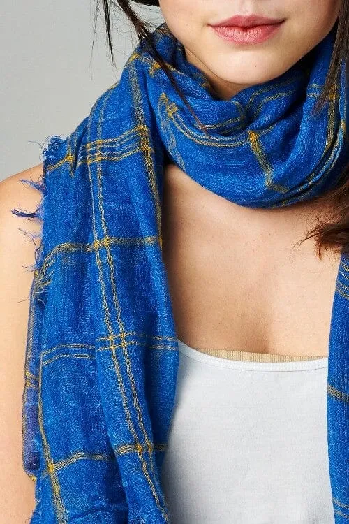 Fireside Windowpane Scarf