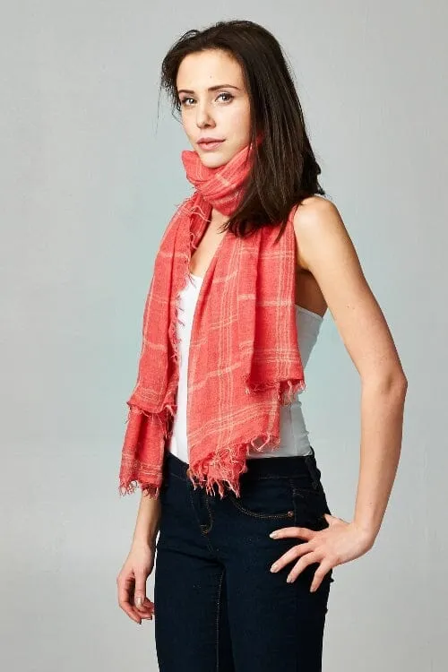 Fireside Windowpane Scarf