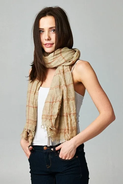 Fireside Windowpane Scarf