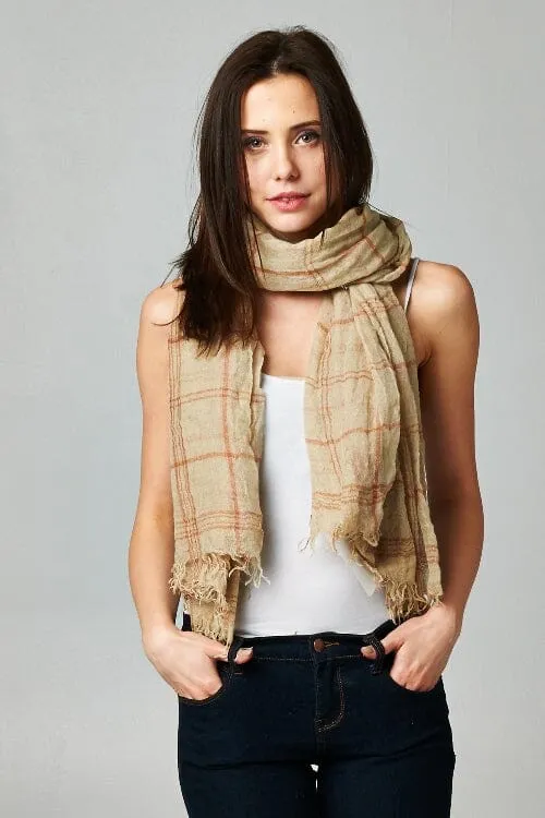 Fireside Windowpane Scarf
