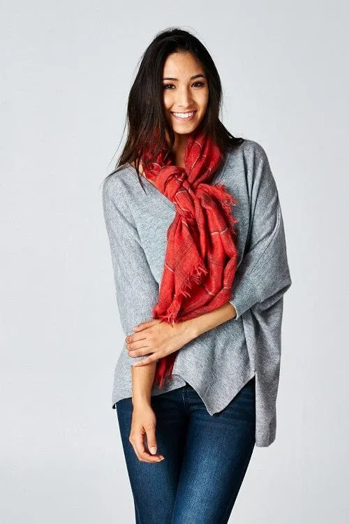 Fireside Windowpane Scarf