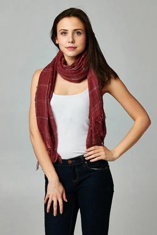 Fireside Windowpane Scarf