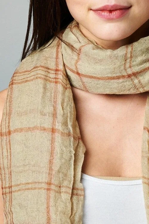 Fireside Windowpane Scarf