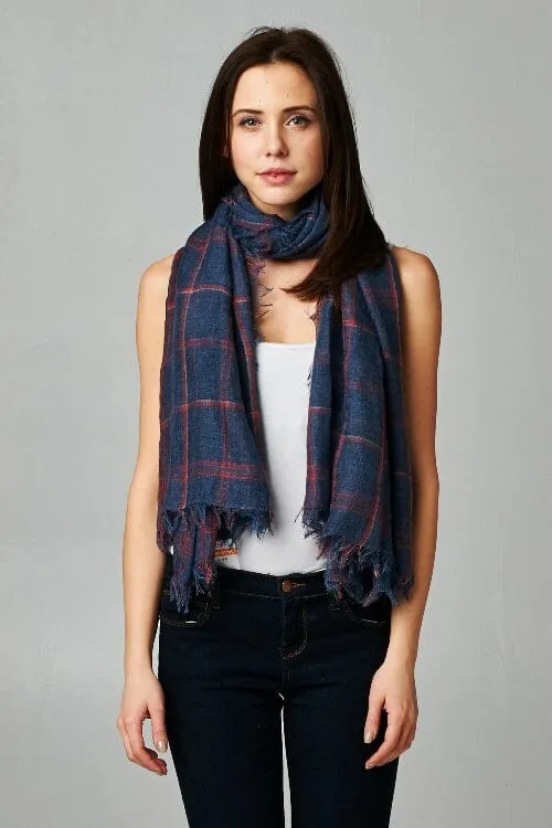 Fireside Windowpane Scarf