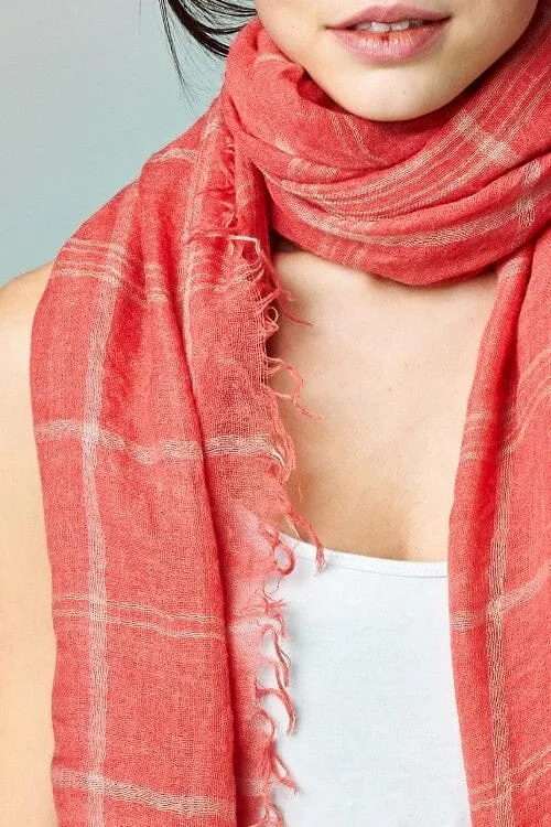 Fireside Windowpane Scarf