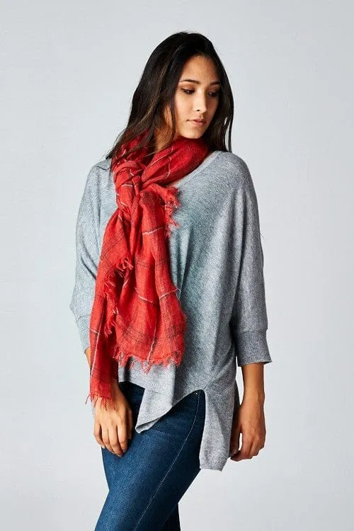Fireside Windowpane Scarf